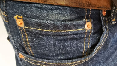 Poche d'un jeans Levis 505