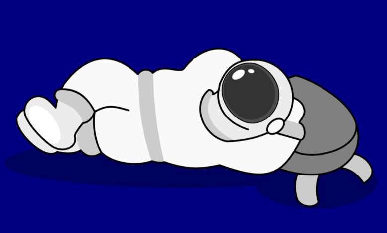 Un astronaute qui dort