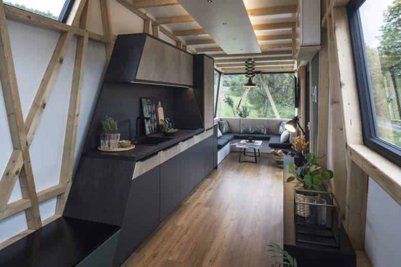 L'intérieur de la Tiny House ContiHome