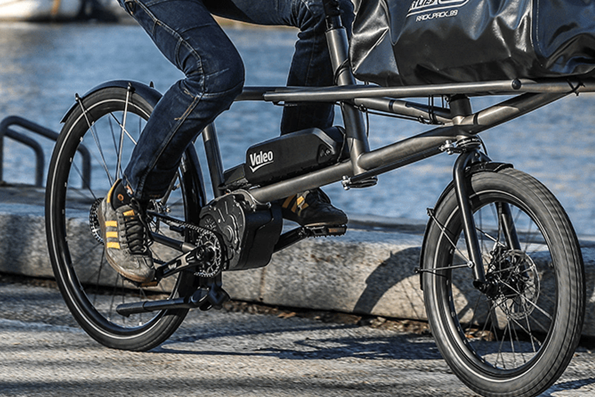 Le moteur Valeo sur un vélo cargo électrique