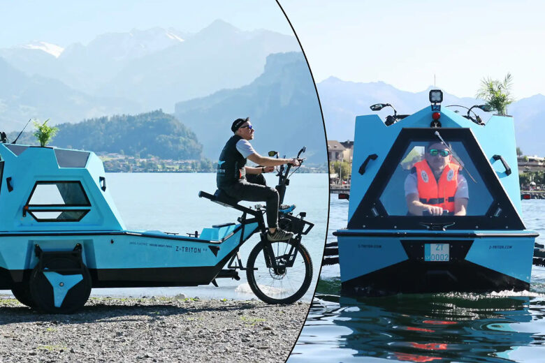 Le Z-TRITON 2.0, un vélo qui se transforme en bateau