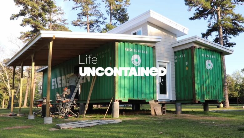 La maison container en construction