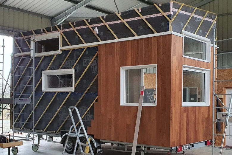 La première Tiny House Bercail en construction