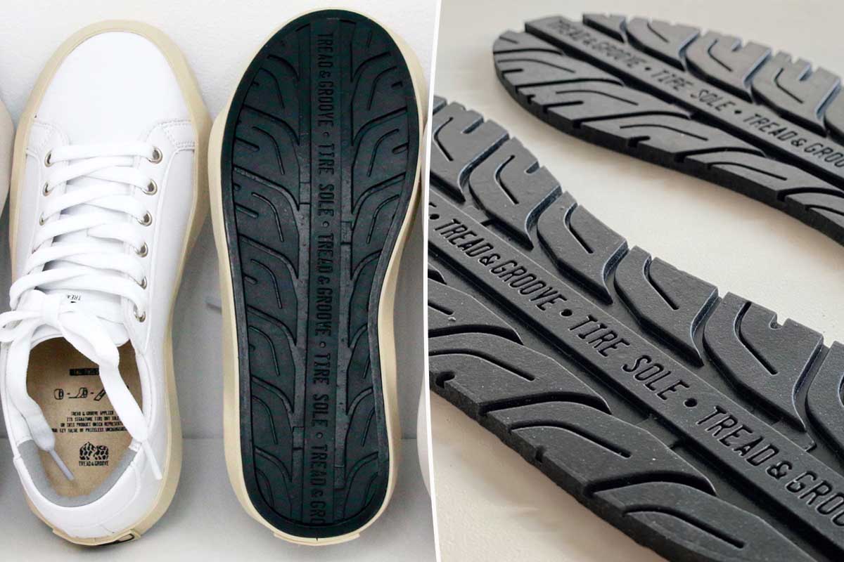 Surcyclage : la start-up TREAD & GROOVE va transformer les pneus usagés en  semelles de chaussures antidérapantes - NeozOne