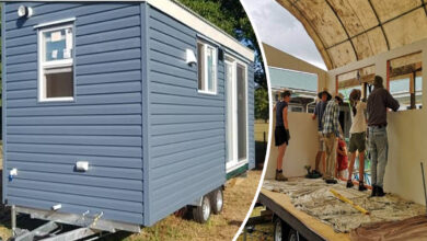 16 étudiant ont construit une Tiny House en 7 jours