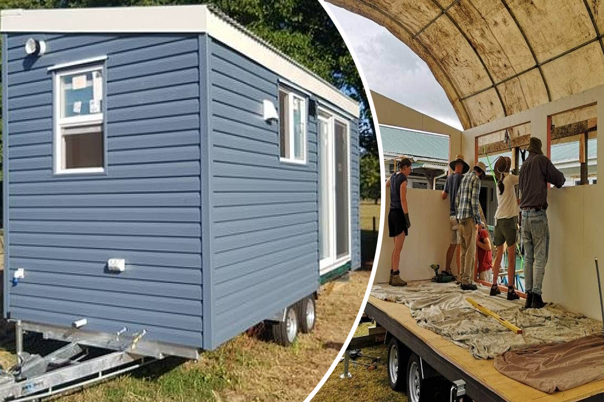 16 étudiant ont construit une Tiny House en 7 jours