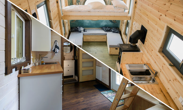 L'intérieur de deux Tiny House