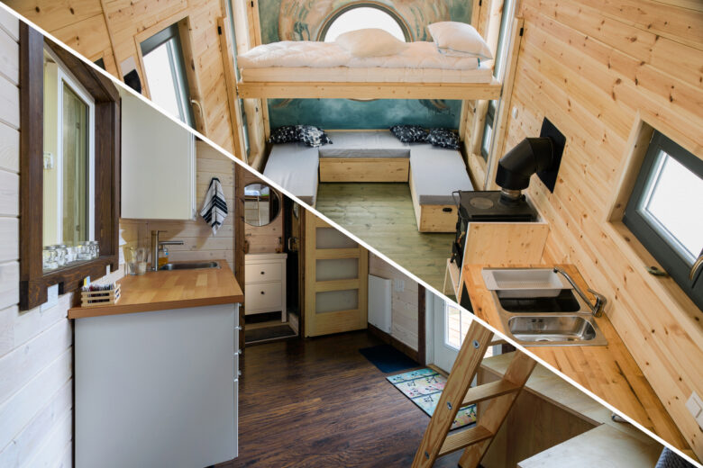 L'intérieur de deux Tiny House