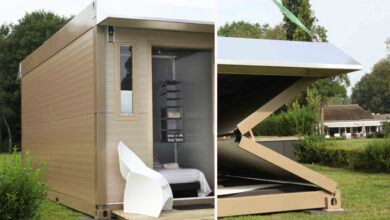 Une maison de jardin pliable