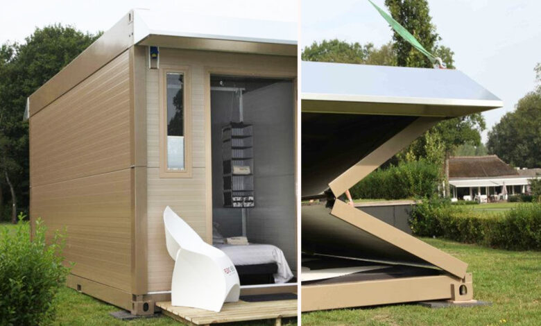 Une maison de jardin pliable