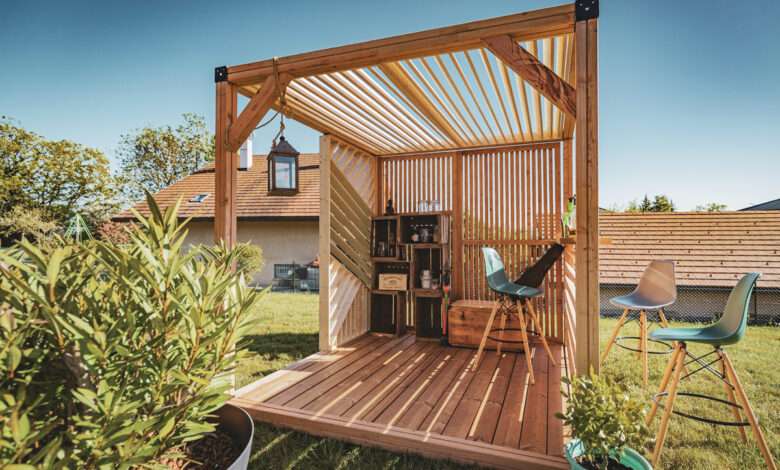 Une pergola La French Cabane