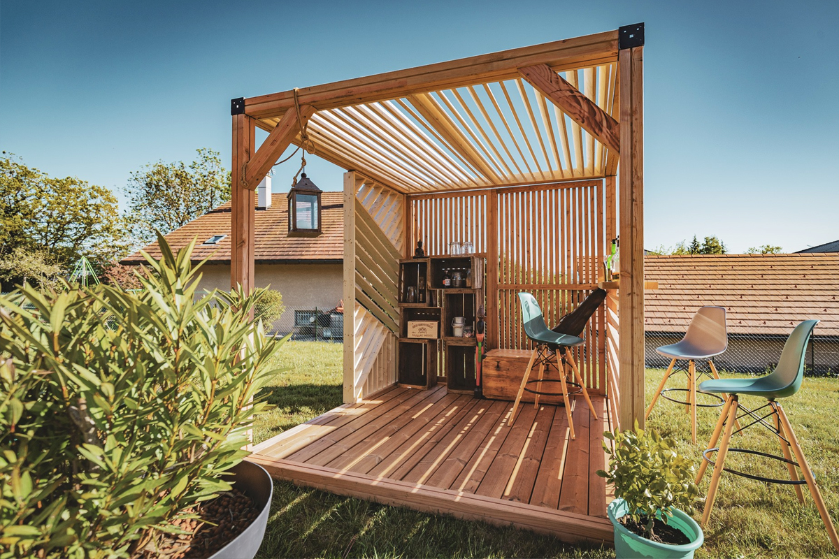 Une pergola La French Cabane