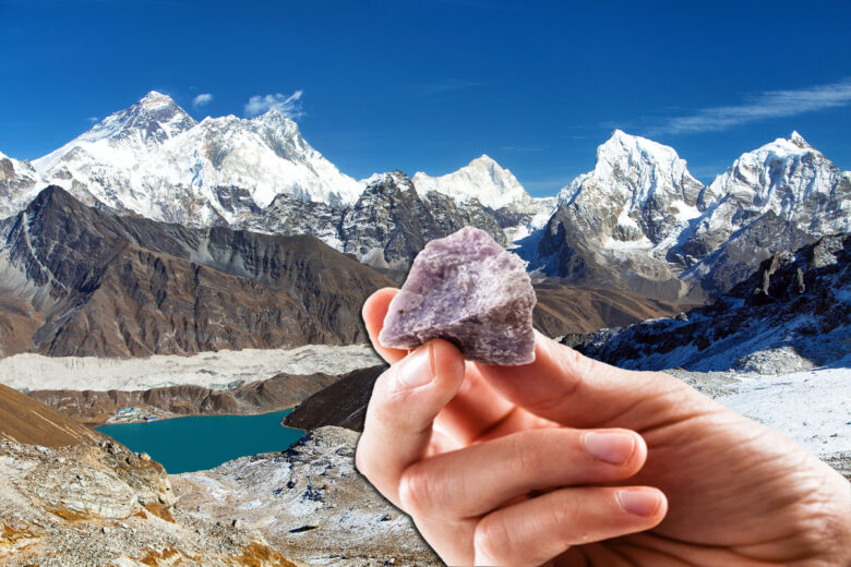 un gisement de lithium dans l'Everest