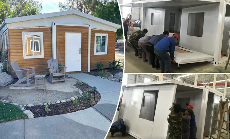 Une maison pliable en quelques minutes