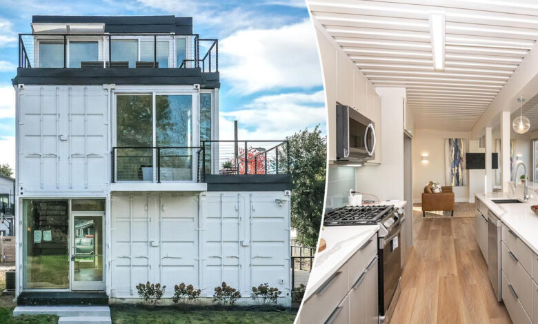 Une maison container sur plusieurs étages