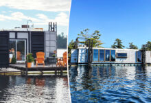 Des maisons containers flottantes