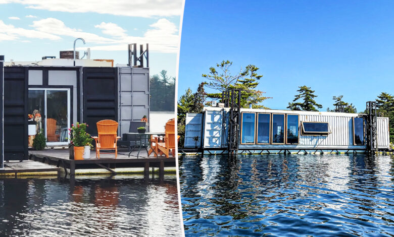 Des maisons containers flottantes