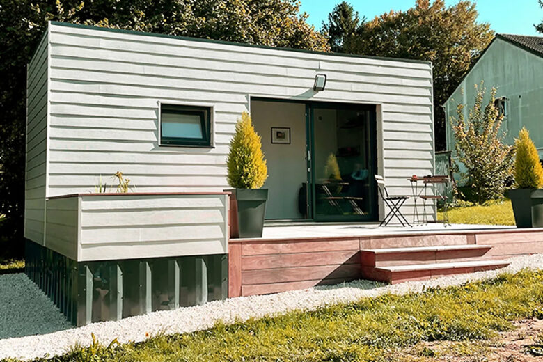 Une maison container fabriquée par le concon Français