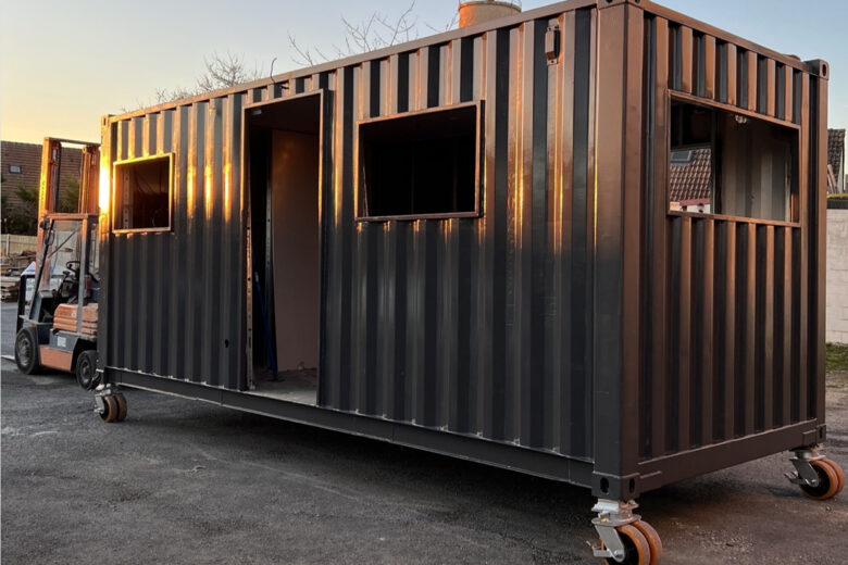 Un container transformé en petite maison