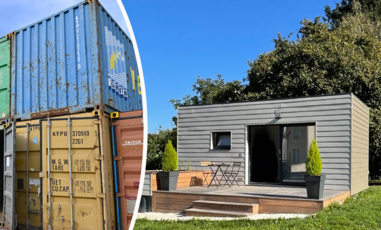Une maison container fabriquée par le concon Français