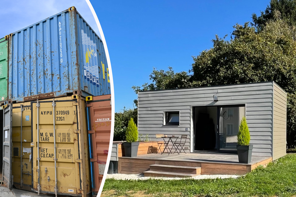 Une maison container fabriquée par le concon Français