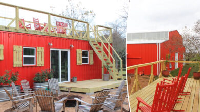 Une maison container avec terrasse