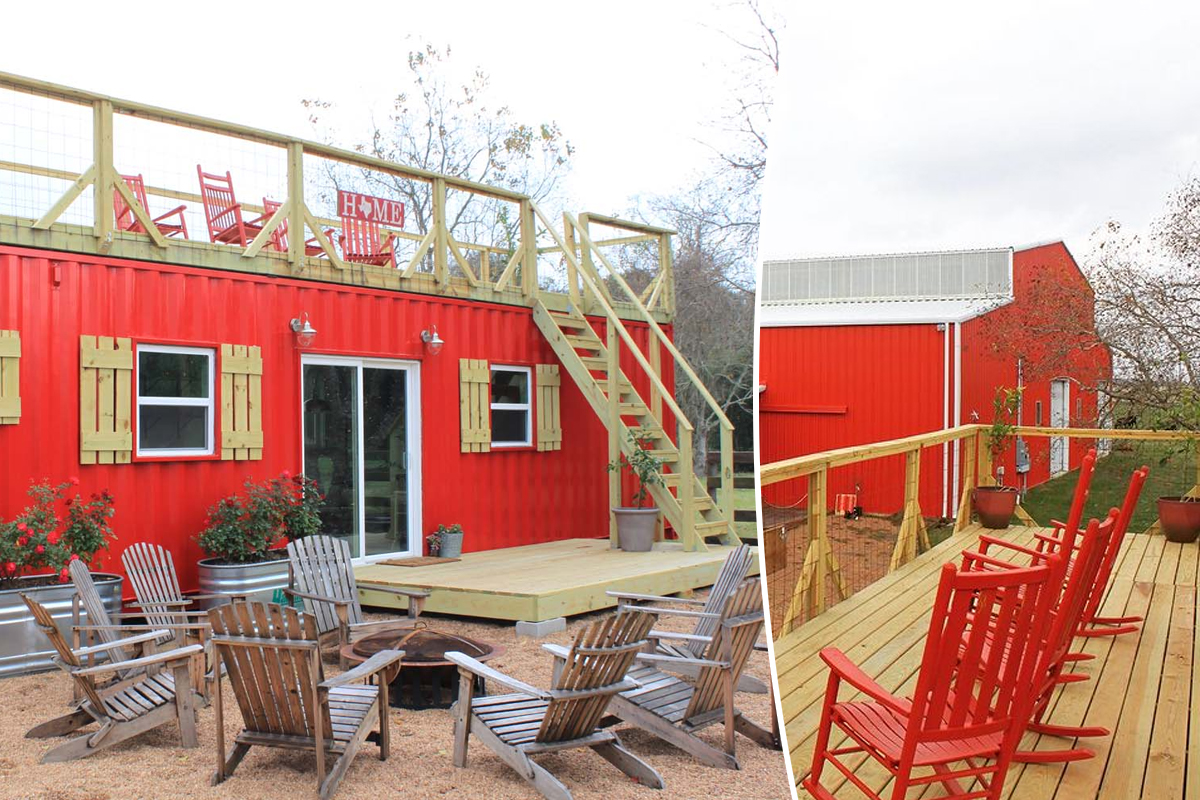 Une maison container avec terrasse