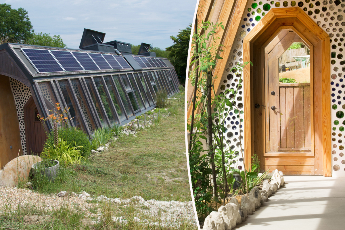 Une maison Earthship