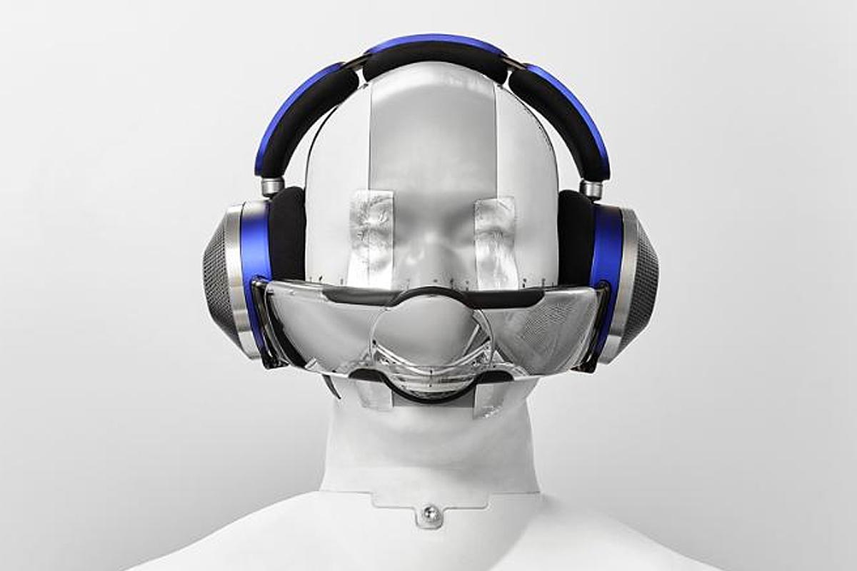 Casque audio avec réduction de bruit active Dyson Zone™ (Bleu de