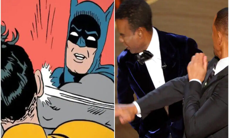 la baffe de Will Smith et le meme Batman et Robin