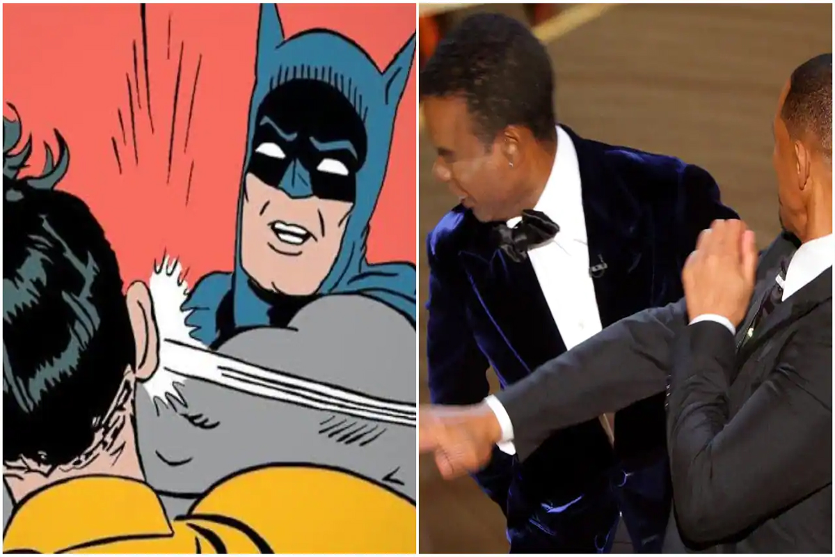 la baffe de Will Smith et le meme Batman et Robin