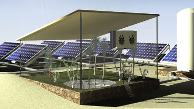 Des panneaux solaires qui produisent de l'eau potable