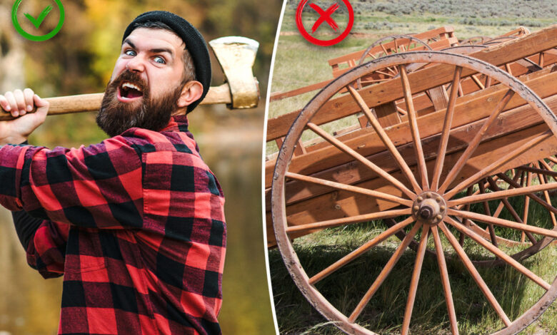 La roue et le manche
