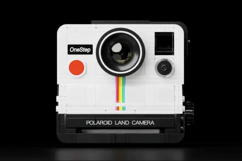 Un appareil photo polaroid en LEGO