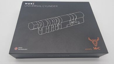 Le packaging du Cylindre universel Nuki - un cylindre de serrure haute sécurité