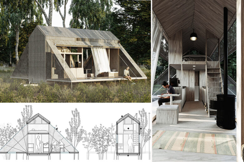 Une Tiny House qui se transforme en maison en A