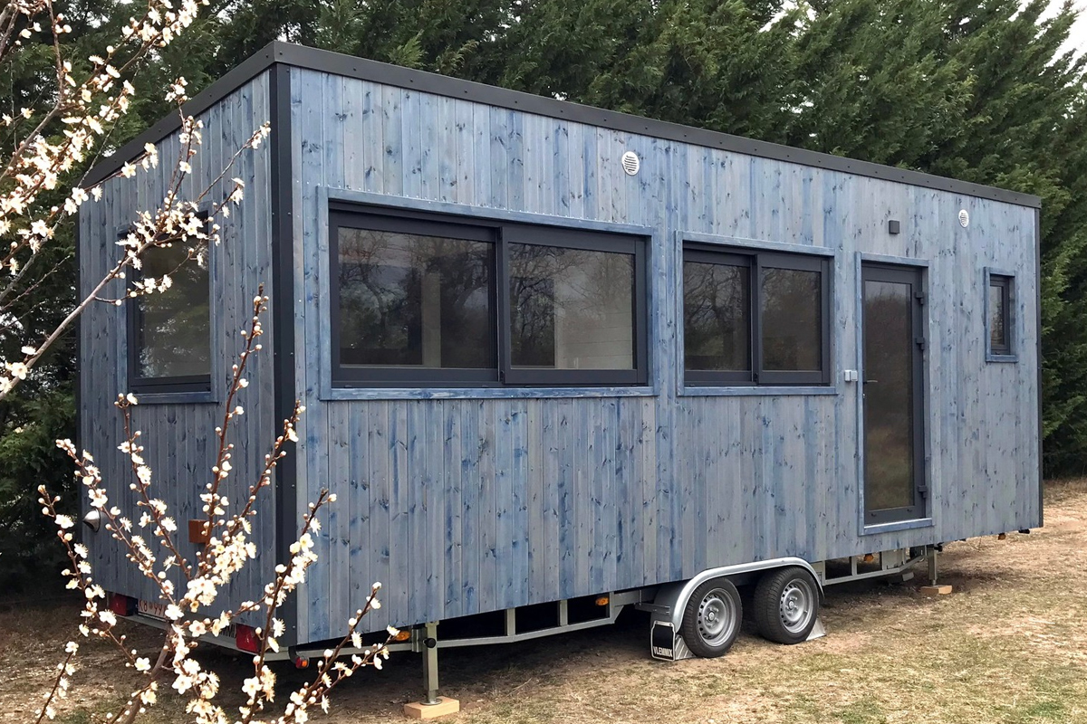 La Tiny House bleue de Quadrapol