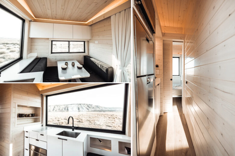 L'intérieur de la Tiny House Quatro