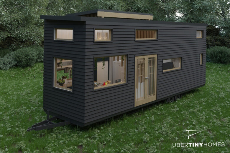 Une tiny house noire