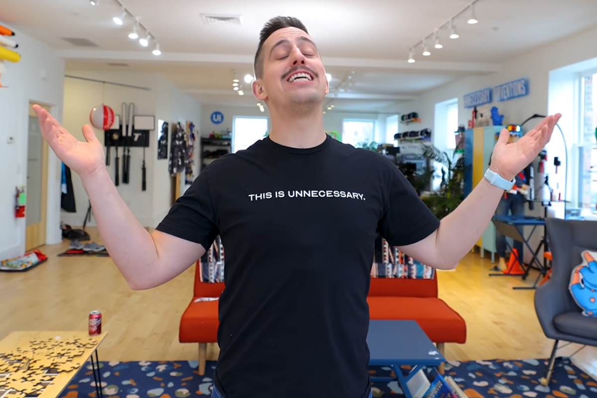 Le YouTubeur Matty Benedetto de la chaine Unnecessary Inventions