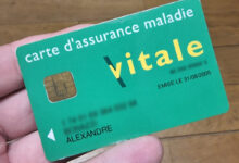 Une ancienne carte vitale verte
