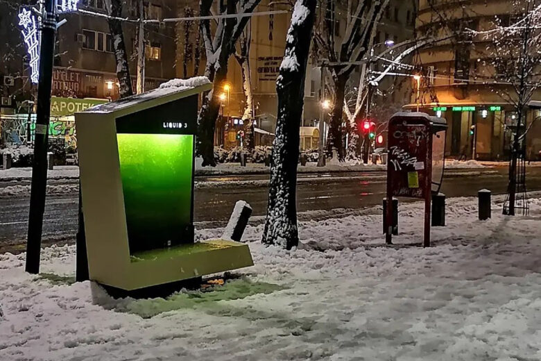 du mobilier urbain capture le CO2 et produit de l’oxygène