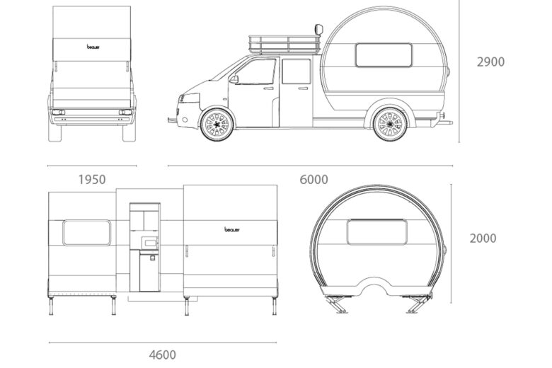 Les plans du camping car Beauer 3XC