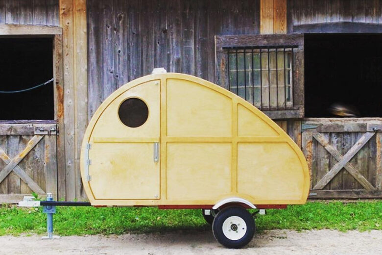 Une caravane teardrop en kit