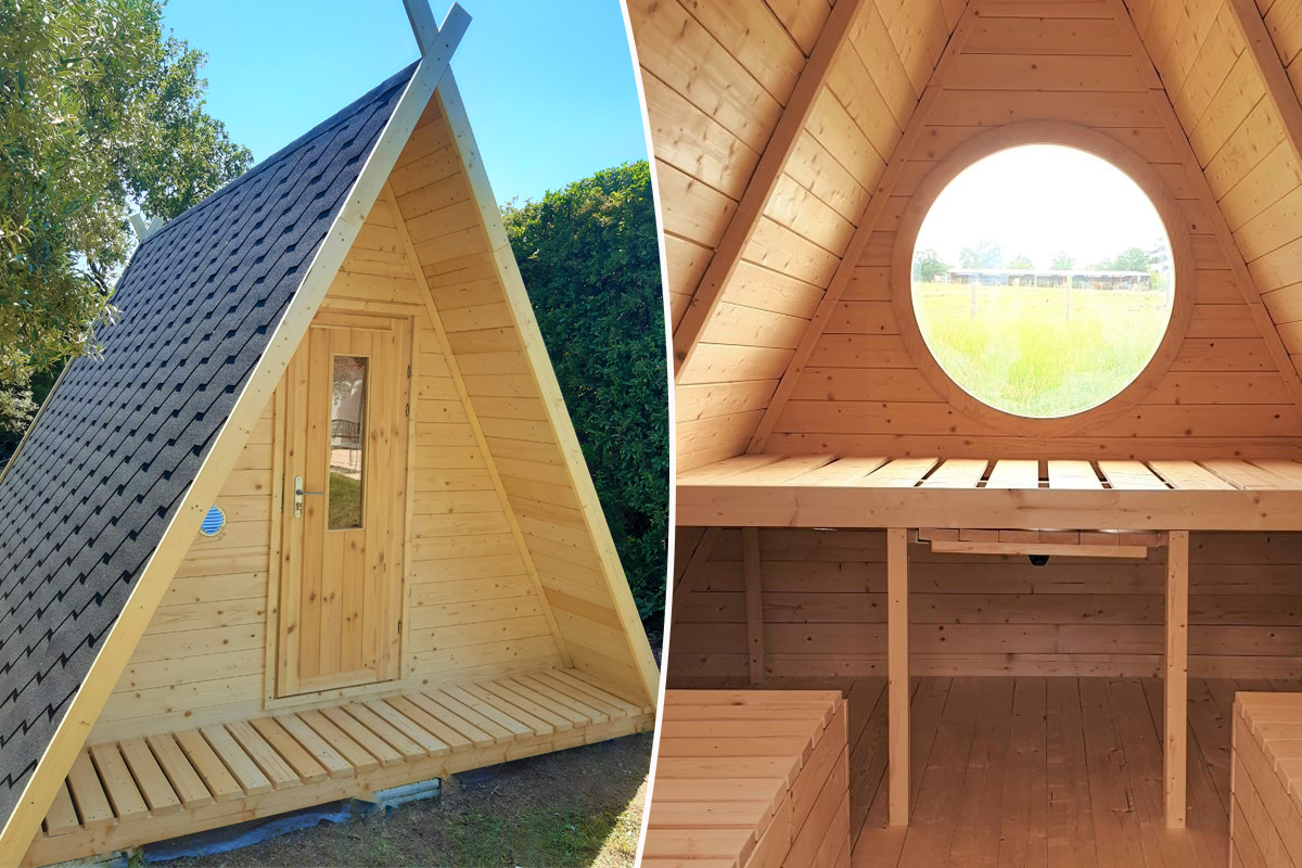 La maison en A drôle de cabane