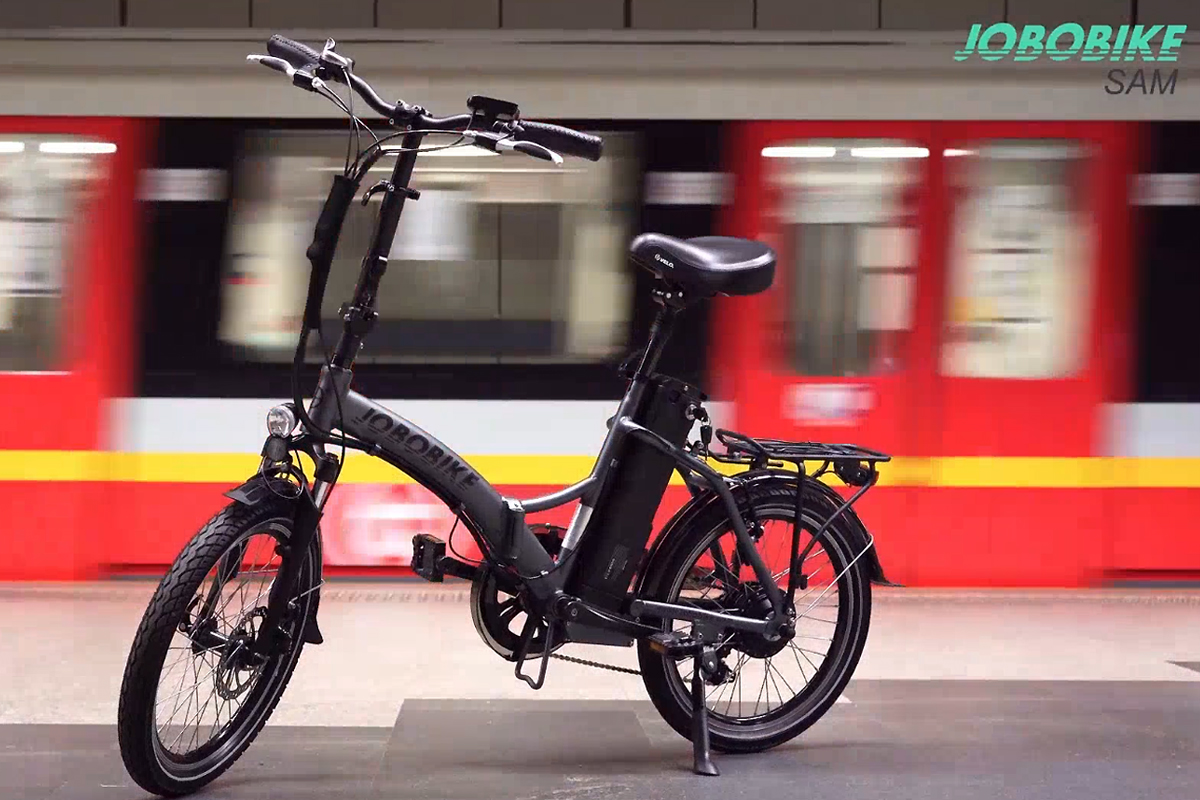 Le vélo électrique Jobobike Sam dans le métro
