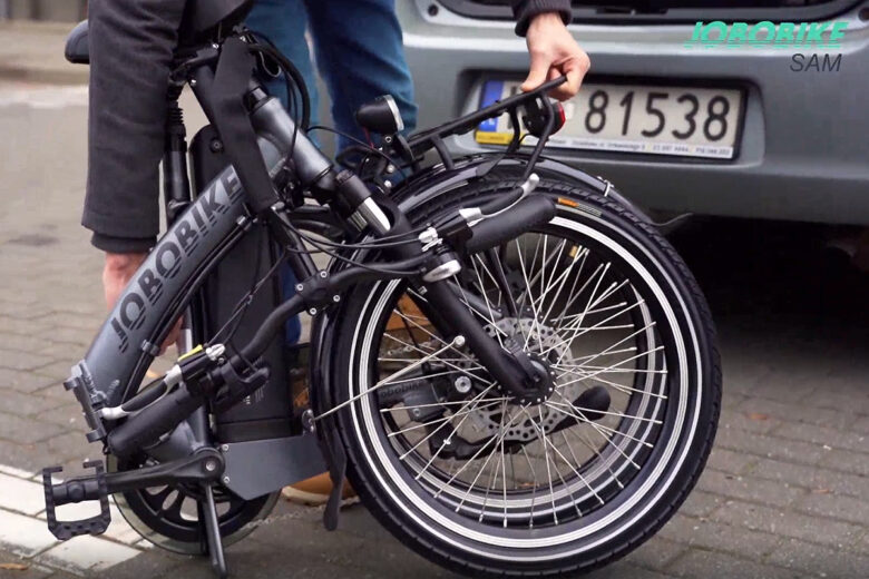 Le vélo électrique Jobobike Sam plié