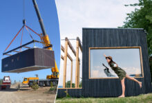 La construction d'un lotissement en container maritime