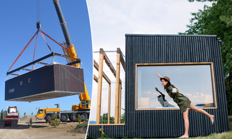 La construction d'un lotissement en container maritime