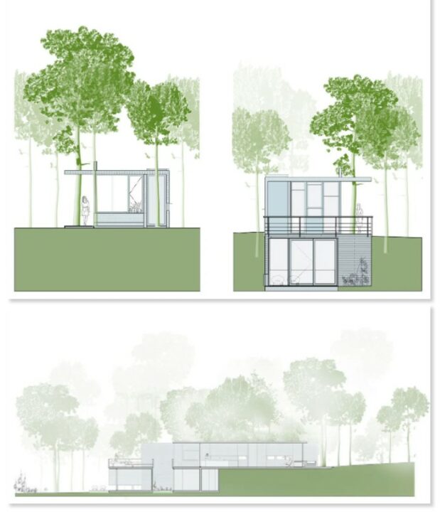 Le plan de la maison dans les arbres 1/2